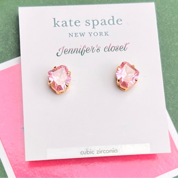 Kate Spade Earrings NWT / Crystal Stud Earrings - Picture 5 of 6